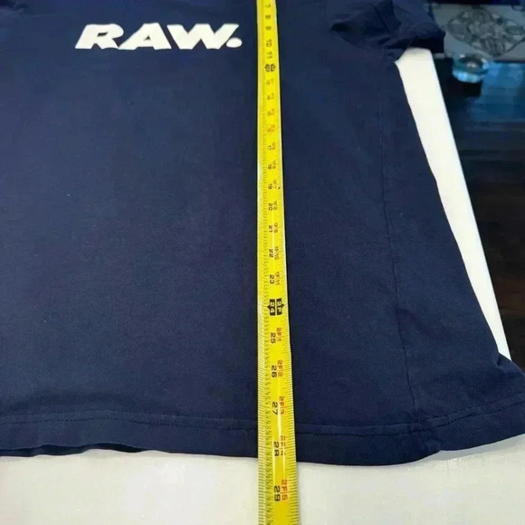 G Star Raw Men’s Navy Blue Short Sleeve Tee Shirt Size L - Picture 7 of 7